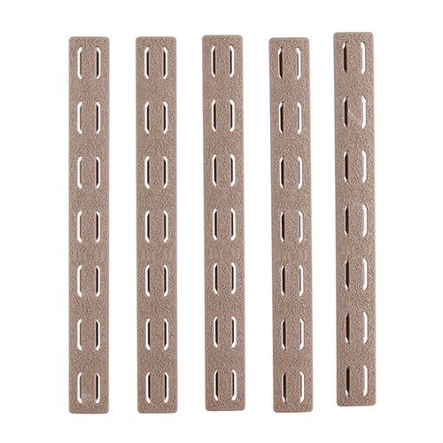 Rail Panel Kit 5-Pack Keymod Rubber Flat Dark Earth 5.5"