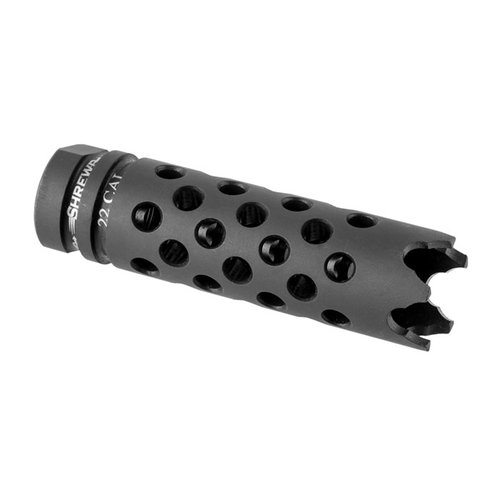#5 Muzzle Brake 22 Caliber 1/2-28 Black